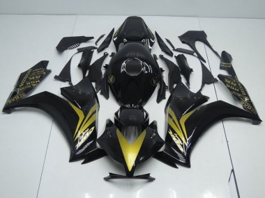 Glossy Black and Gold 2012-2016 CBR1000RR Motorcycle Fairings
