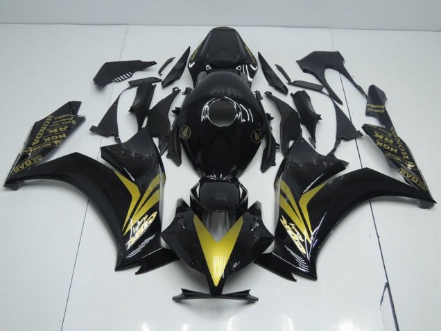 Glossy Black and Gold 2012-2016 CBR1000RR Motorcycle Fairings Glossy Black and Gold 2012-2016 CBR1000RR Motorcycle Fairings
