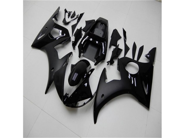 Glossy Matte Black 2003-2005 YZF R6 Motorcycle Fairings Glossy Matte Black 2003-2005 YZF R6 Motorcycle Fairings