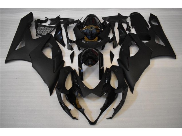 Glossy Matte Black 2005-2006 GSXR 1000 Motorcycle Fairings