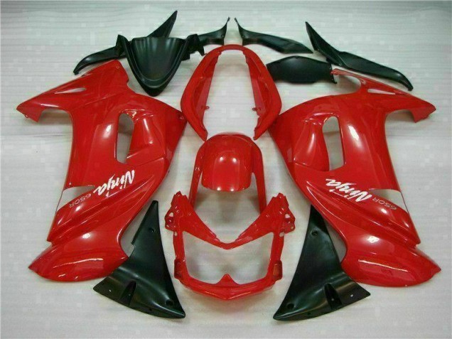 Glossy Red 2006-2008 EX650 Motorcycle Fairings Glossy Red 2006-2008 EX650 Motorcycle Fairings