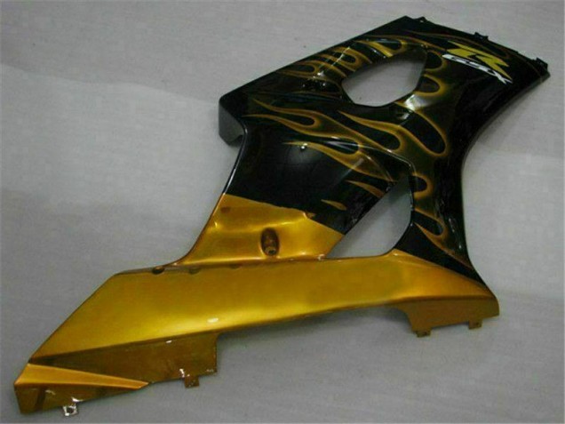 Gold Black 2003-2004 GSXR 1000 Motorcycle Fairings Gold Black 2003-2004 GSXR 1000 Motorcycle Fairings