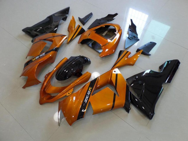Gold Black 2003-2005 ZX10R Motorcycle Fairings Gold Black 2003-2005 ZX10R Motorcycle Fairings