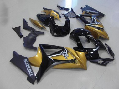 Gold Black 2007-2008 GSXR 1000 Motorcycle Fairings