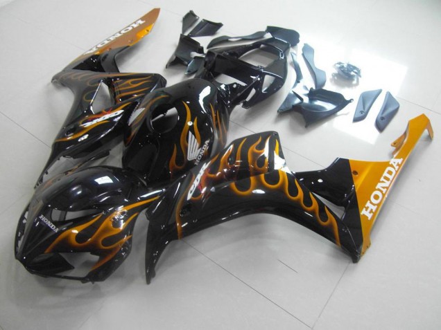 Gold Flame 2006-2007 CBR1000RR Motorcycle Fairings