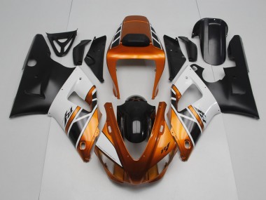 Gold White Black 1998-1999 YZF R1 Motorcycle Fairings