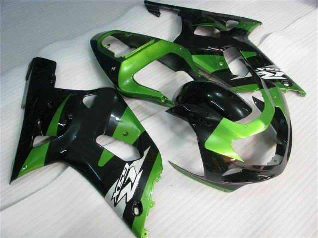 Green Black 2001-2003 GSXR 600/750 Motorcycle Fairings Green Black 2001-2003 GSXR 600/750 Motorcycle Fairings