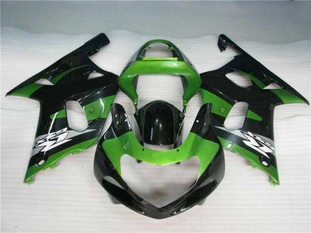 Green Black 2001-2003 GSXR 600/750 Motorcycle Fairings Green Black 2001-2003 GSXR 600/750 Motorcycle Fairings