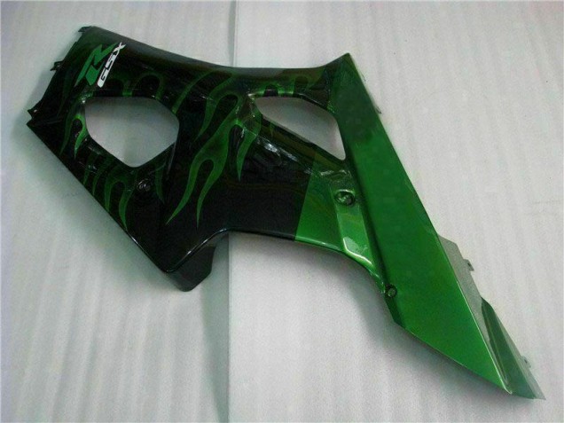 Green Black 2003-2004 GSXR 1000 Motorcycle Fairings Green Black 2003-2004 GSXR 1000 Motorcycle Fairings