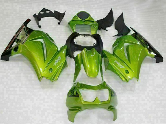 Green Black 2008-2012 EX250 Motorcycle Fairings Green Black 2008-2012 EX250 Motorcycle Fairings