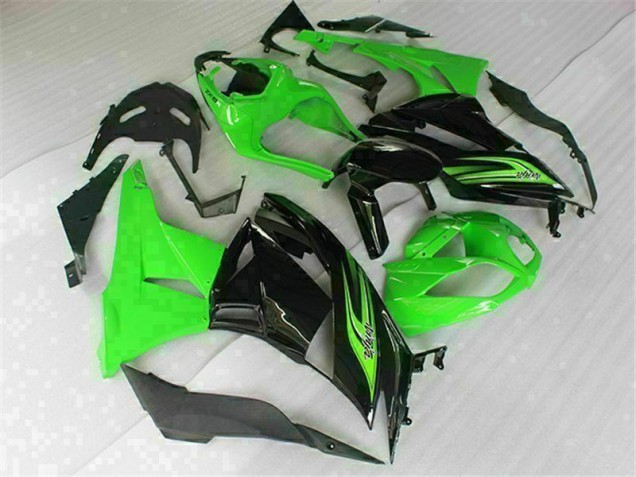 Green Black 2009-2012 ZX6R Motorcycle Fairings Green Black 2009-2012 ZX6R Motorcycle Fairings