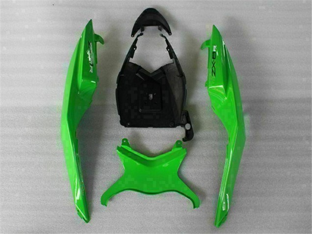 Green Black 2009-2012 ZX6R Motorcycle Fairings Green Black 2009-2012 ZX6R Motorcycle Fairings