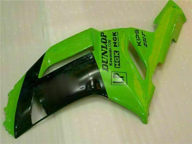 Green Black Dunlop 2007-2008 ZX6R Motorcycle Fairings Green Black Dunlop 2007-2008 ZX6R Motorcycle Fairings