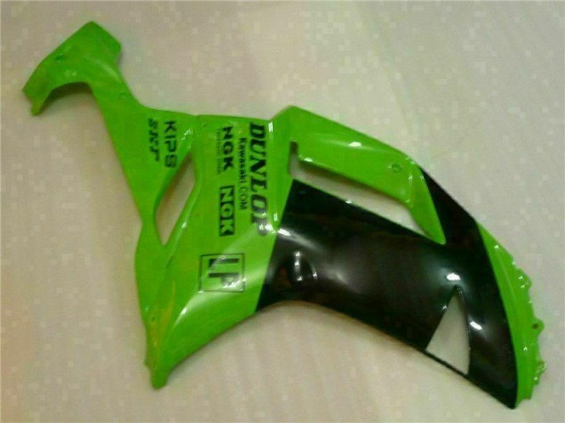 Green Black Dunlop 2007-2008 ZX6R Motorcycle Fairings Green Black Dunlop 2007-2008 ZX6R Motorcycle Fairings