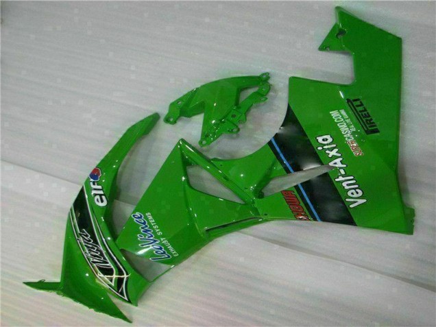 Green Black LeoVince 2009-2012 ZX6R Motorcycle Fairings Green Black LeoVince 2009-2012 ZX6R Motorcycle Fairings