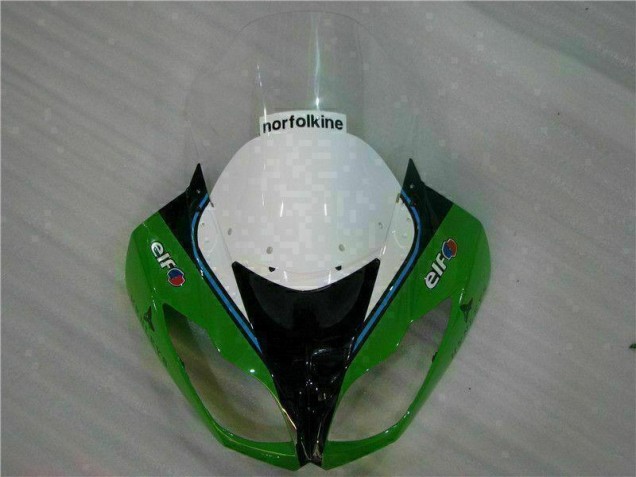 Green Black LeoVince 2009-2012 ZX6R Motorcycle Fairings Green Black LeoVince 2009-2012 ZX6R Motorcycle Fairings
