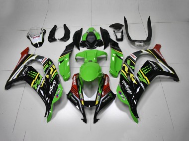 Green Black Red Ninja Monster 2016-2019 ZX10R Motorcycle Fairings
