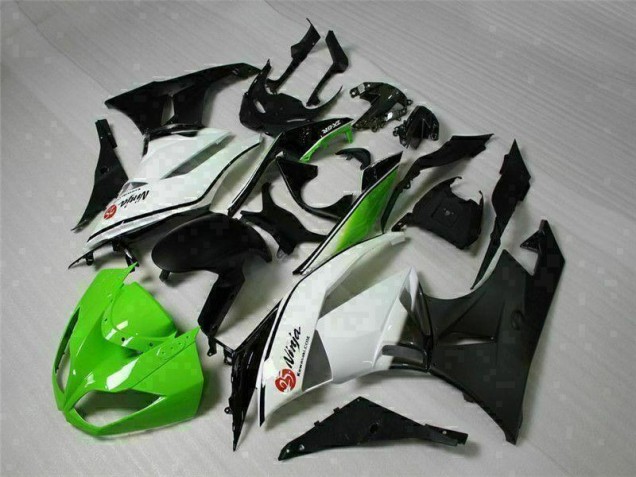 Green Black White 25 2009-2012 ZX6R Motorcycle Fairings Green Black White 25 2009-2012 ZX6R Motorcycle Fairings