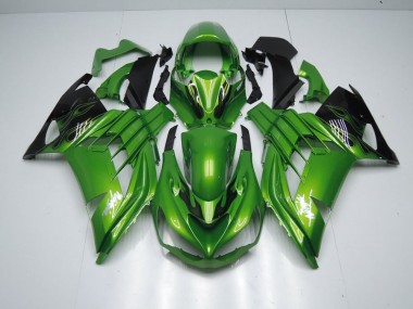 Green Flame 2012-2021 ZX14R ZZR1400 Motorcycle Fairings