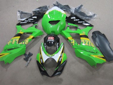 Green Rizla Q8 Oils 2007-2008 GSXR 1000 Motorcycle Fairings