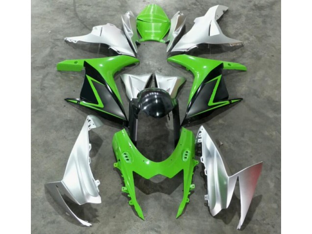 Green Silver 2011-2021 GSXR 600/750 Motorcycle Fairings Green Silver 2011-2021 GSXR 600/750 Motorcycle Fairings