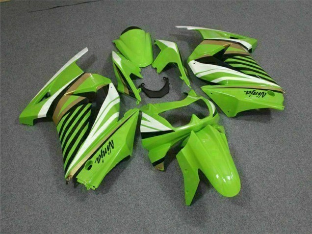 Green White Black Ninja 2008-2012 EX250 Motorcycle Fairings Green White Black Ninja 2008-2012 EX250 Motorcycle Fairings