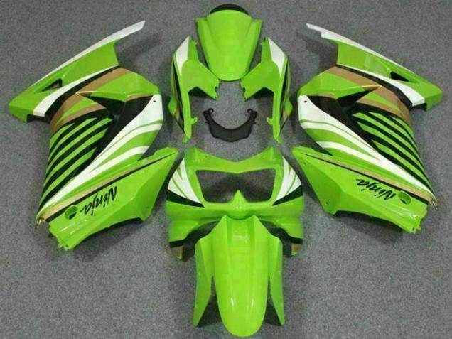 Green White Black Ninja 2008-2012 EX250 Motorcycle Fairings Green White Black Ninja 2008-2012 EX250 Motorcycle Fairings