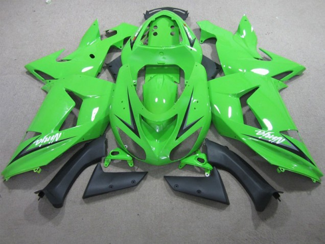 Green White Ninja 2006-2007 ZX10R Motorcycle Fairings Green White Ninja 2006-2007 ZX10R Motorcycle Fairings