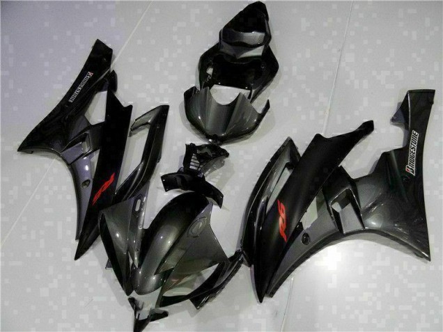 Grey Black 2006-2007 YZF R6 Motorcycle Fairing Grey Black 2006-2007 YZF R6 Motorcycle Fairing