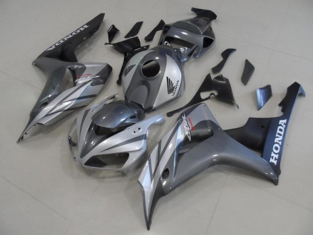 Grey Silver and Matte Black 2006-2007 CBR1000RR Motorcycle Fairings Grey Silver and Matte Black 2006-2007 CBR1000RR Motorcycle Fairings