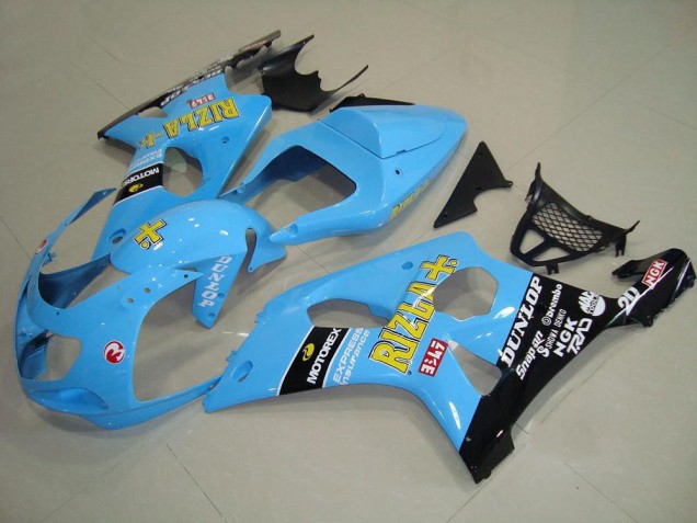 Light Blue Black 2000-2002 GSXR 1000 Motorcycle Fairings Light Blue Black 2000-2002 GSXR 1000 Motorcycle Fairings