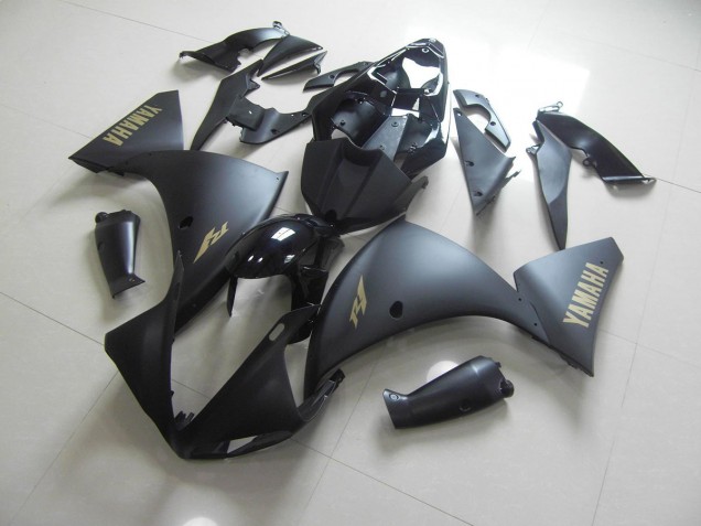 Matte Black Gold Sticker 2012-2014 YZF R1 Motorcycle Fairings