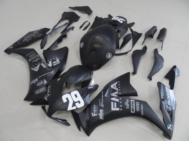 Matte Black Grey Decals 29 2012-2016 CBR1000RR Motorcycle Fairings Matte Black Grey Decals 29 2012-2016 CBR1000RR Motorcycle Fairings