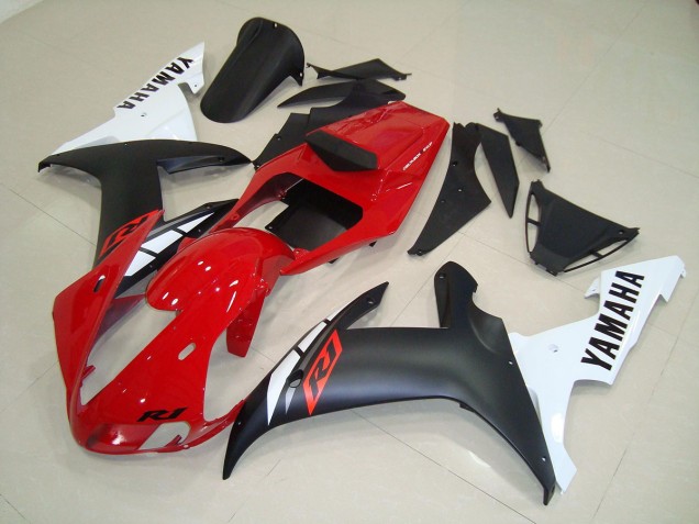 Matte Black Red 2002-2003 YZF R1 Motorcycle Fairings Matte Black Red 2002-2003 YZF R1 Motorcycle Fairings