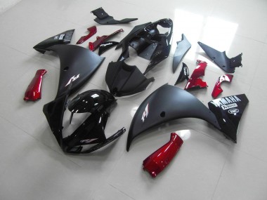 Matte Black Red 2009-2011 YZF R1 Motorcycle Fairings