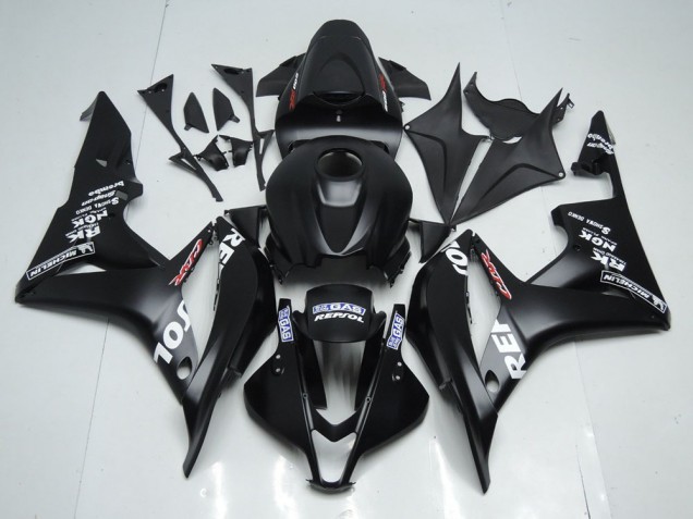 Matte Black Repsol 2007-2008 CBR600RR Motorcycle Fairings Matte Black Repsol 2007-2008 CBR600RR Motorcycle Fairings