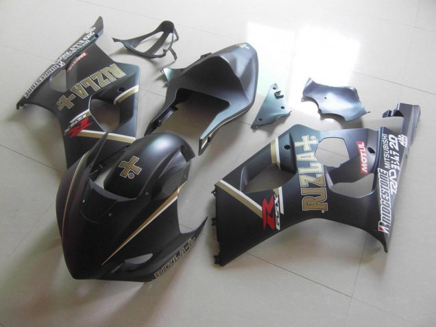 Matte Black Rizla Race 2003-2004 GSXR 1000 Motorcycle Fairings Matte Black Rizla Race 2003-2004 GSXR 1000 Motorcycle Fairings