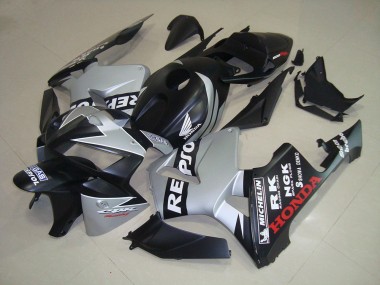 Matte Black Silver Repsol 2005-2006 CBR600RR Motorcycle Fairings