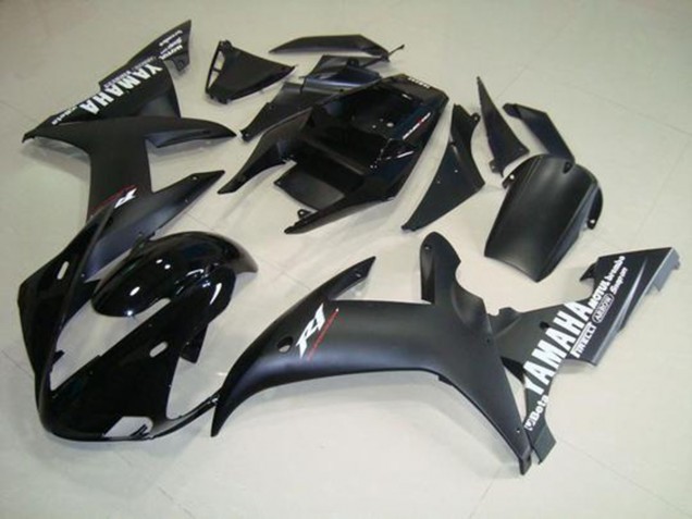 Matte Black White 2002-2003 YZF R1 Motorcycle Fairings Matte Black White 2002-2003 YZF R1 Motorcycle Fairings