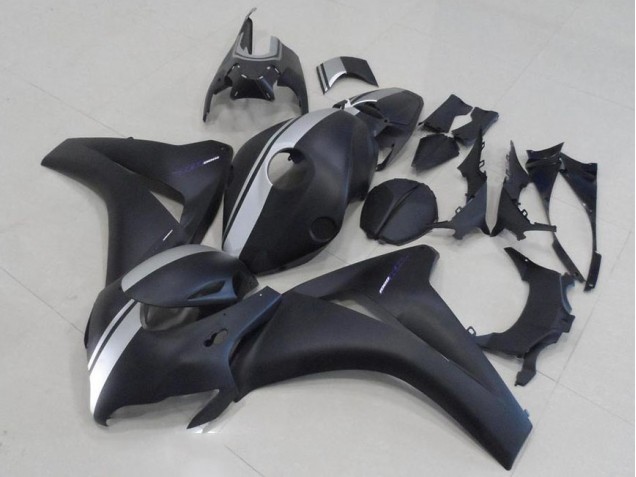 Matte Black and Silver 2008-2011 CBR1000RR Motorcycle Fairings Matte Black and Silver 2008-2011 CBR1000RR Motorcycle Fairings