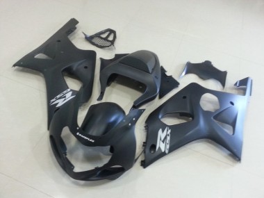 Matte Black with Silver GSXR 2000-2002 GSXR 1000 Motorcycle Fairings