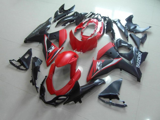 Matte Red Black 2009-2016 GSXR 1000 Motorcycle Fairings Matte Red Black 2009-2016 GSXR 1000 Motorcycle Fairings