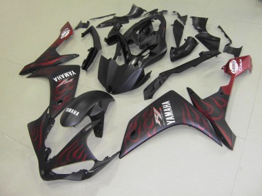 Matte Red Flame 2007-2008 YZF R1 Motorcycle Fairings