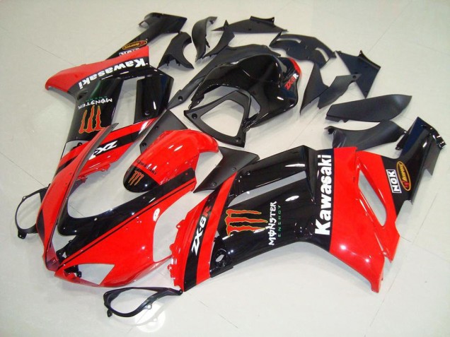 Monster In Red 2007-2008 ZX6R Motorcycle Fairings Monster In Red 2007-2008 ZX6R Motorcycle Fairings