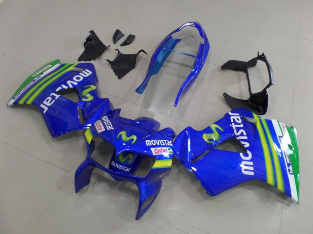 Movistar 1998-2001 VFR800 Motorcycle Fairings Movistar 1998-2001 VFR800 Motorcycle Fairings