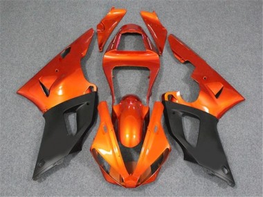 Orange Black 2000-2001 YZF R1 Motorcycle Fairings