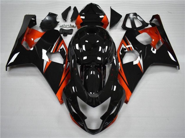 Orange Black 2004-2005 GSXR 600/750 Motorcycle Fairing Orange Black 2004-2005 GSXR 600/750 Motorcycle Fairing