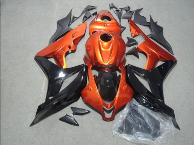 Orange Black 2007-2008 CBR600RR Motorcycle Fairings