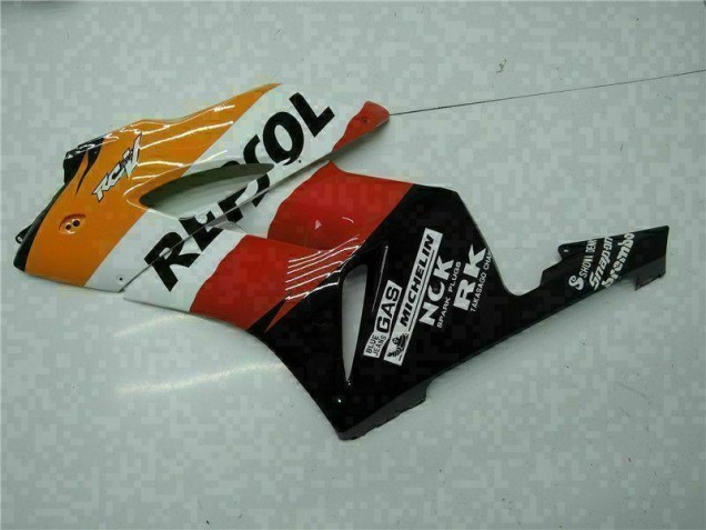 Orange Black Repsol 2004-2005 CBR1000RR Motorcycle Bodywork Orange Black Repsol 2004-2005 CBR1000RR Motorcycle Bodywork