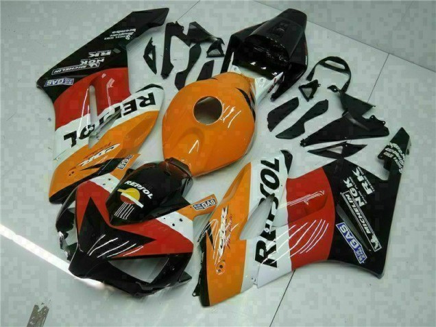 Orange Black Repsol 2004-2005 CBR1000RR Motorcycle Fairings Orange Black Repsol 2004-2005 CBR1000RR Motorcycle Fairings